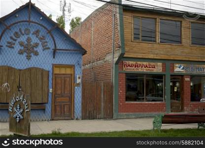 View of buildings, Puerto Natales, Patagonia, Chile