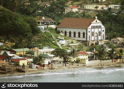 View of Castries, the capital and major port of St. Lucia