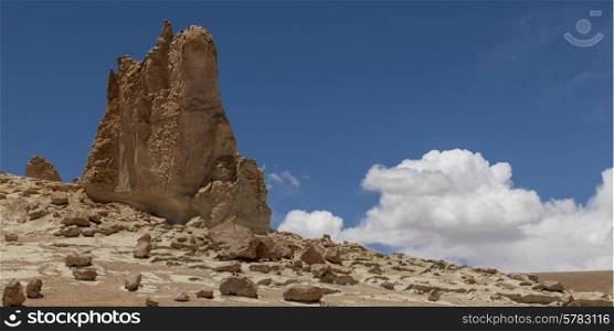 View of cathedral rock, Salar de Atacama, San Pedro de Atacama, El Loa Province, Antofagasta Region, Chile