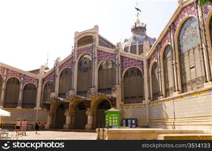 view of central market at Valencia, Spain