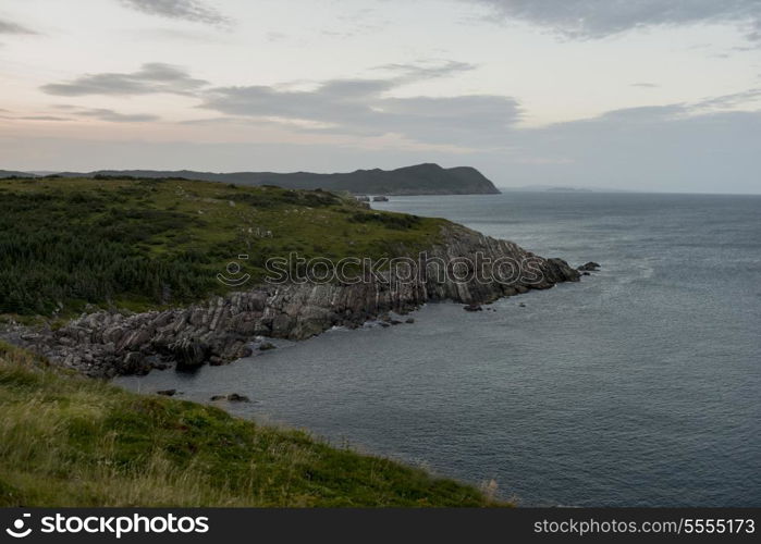 View of coast, Ferryland, Calvert, Avalon Peninsula, Newfoundland And Labrador, Canada