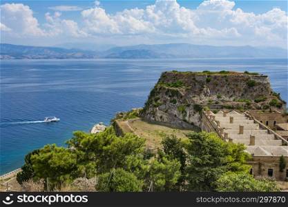View of Corfu old fortress - Greece. View of Corfu old fortress, Greece