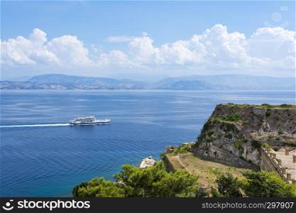 View of Corfu old fortress - Greece. View of Corfu old fortress, Greece