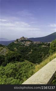 View of Cottanello, historic town in Rieti province, Lazio, Italy