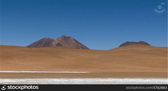 View of desert landscape, Salar de Atacama, San Pedro de Atacama, El Loa Province, Antofagasta Region, Chile