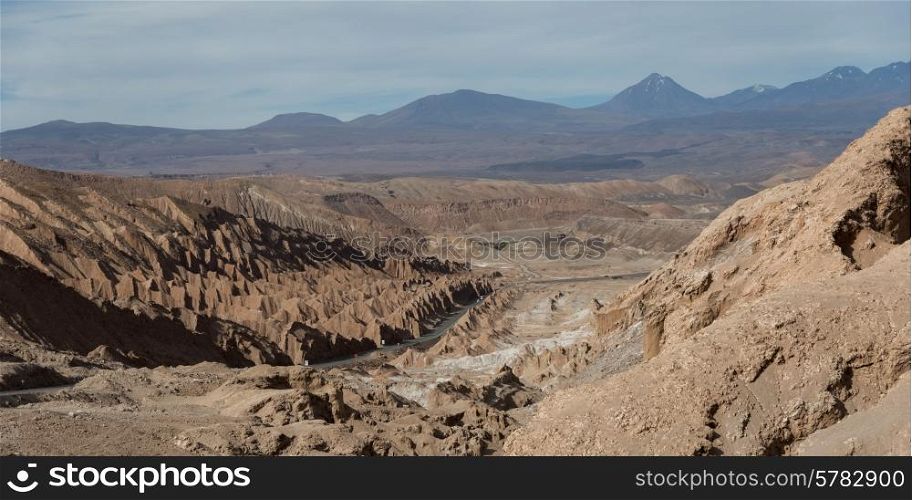 View of desert landscape, San Pedro de Atacama, El Loa Province, Antofagasta Region, Chile