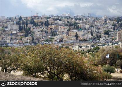 View of Eastern Jerusalem in Israel