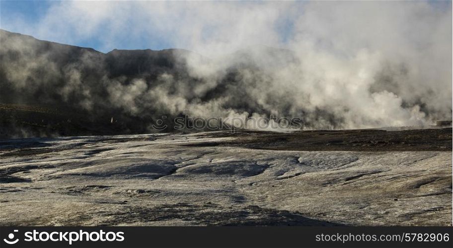 View of El Tatio geyser, San Pedro de Atacama, El Loa Province, Antofagasta Region, Chile