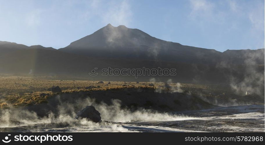 View of El Tatio geyser, San Pedro de Atacama, El Loa Province, Antofagasta Region, Chile