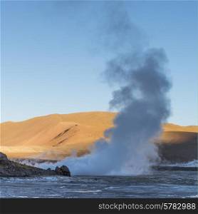 View of El Tatio geyser, San Pedro de Atacama, El Loa Province, Antofagasta Region, Chile