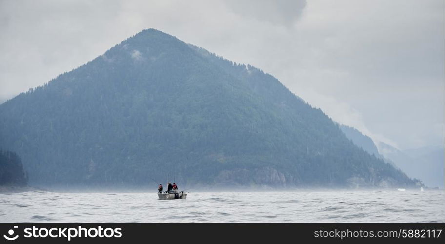 View of fishing boat, Skeena-Queen Charlotte Regional District, Hippa Island, Haida Gwaii, Graham Island, British Columbia, Canada