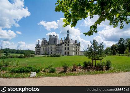 view of french castle chateau Valencay