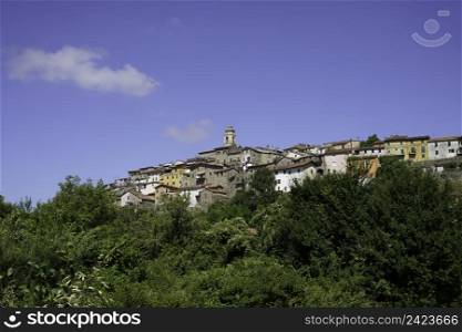 View of Gassano, old town in Lunigiana, Massa e Carrara province, Tuscany, Italy