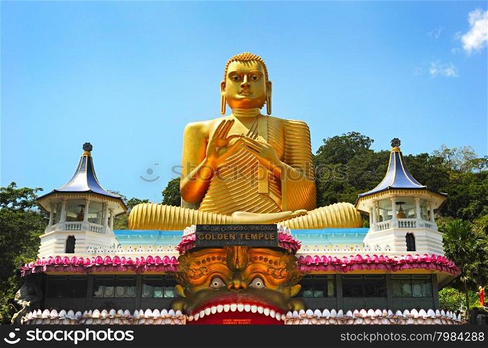 View of Golden Temple in Badulla, Sri Lanka