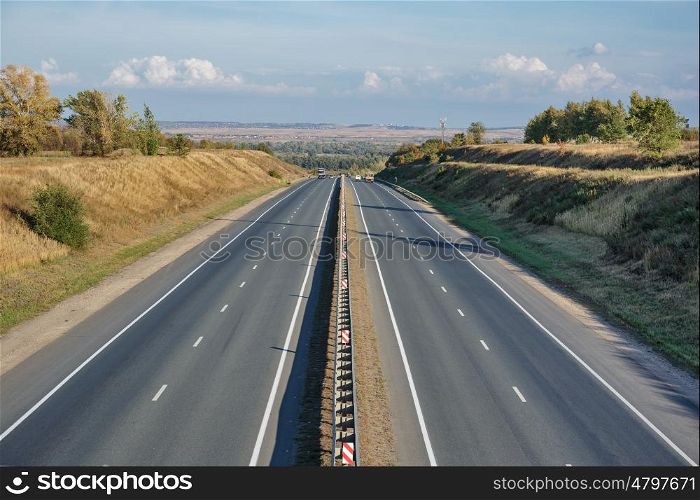 View of highway from above