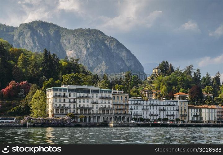 View of hotels and villas along Como lake, Cadenabbia, Italy. View of hotels and villas along Como lake, Cadenabbia, Italy.