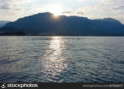 View of Kemer, Turkey from sea