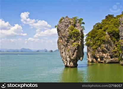 view of Khao Tapu Island called James Bond Island as well