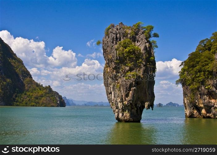 view of Khao Tapu Island called James Bond Island as well
