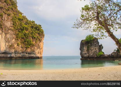 View of koh hong island krabi,Thailand, Tropical beach scenery