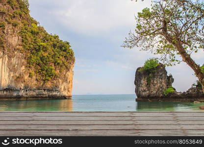 View of koh hong island krabi,Thailand, Tropical beach scenery