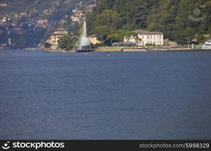 View of lake Como in the north of Italy