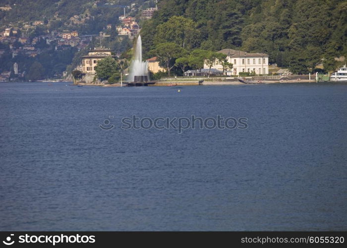 View of lake Como in the north of Italy