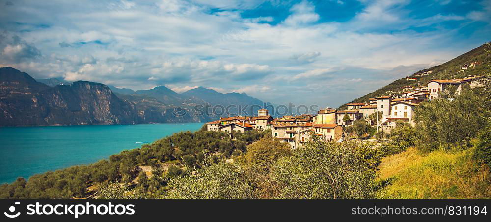 View of Lake Garda in Italy