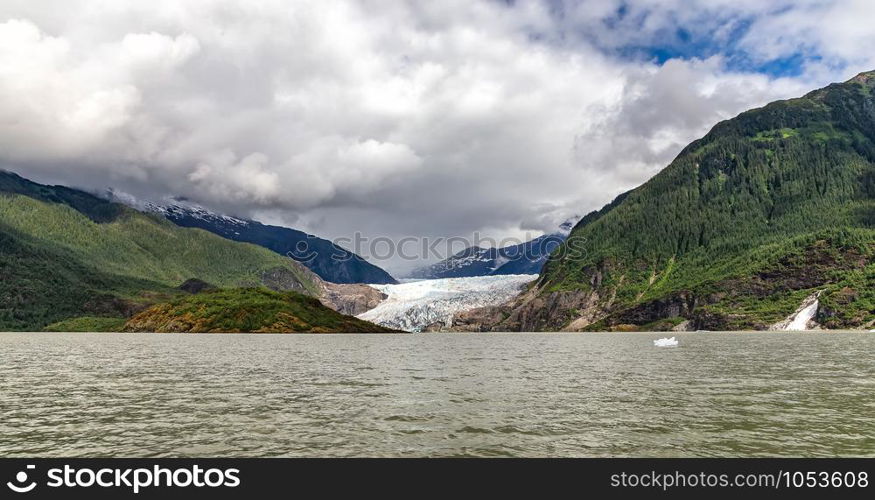 View of Mendenhall Glacier in Alaska