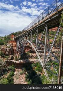 View of Midgley bridge in Sedona, Arizona in the United States.