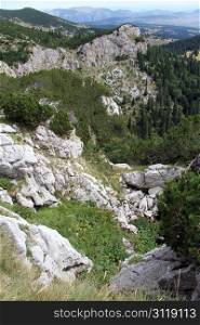 View of mountain in Durmitor, Montenegro