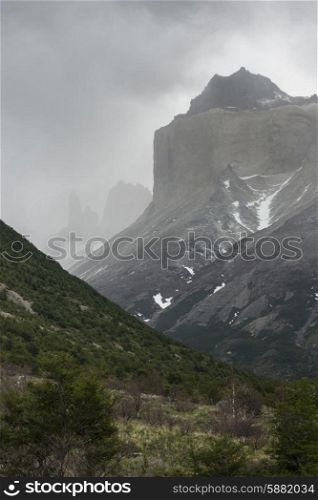 View of mountains, Torres del Paine National Park, Patagonia, Chile