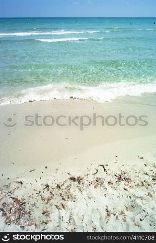 View of ocean in Villasimius, Sardinia, Italy
