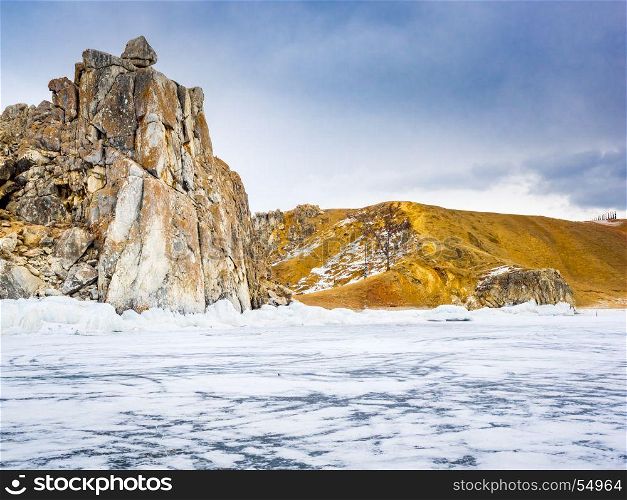 View of Olkhon Island in Lake Baikal, Russia