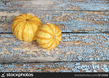 View of orange pumpkins