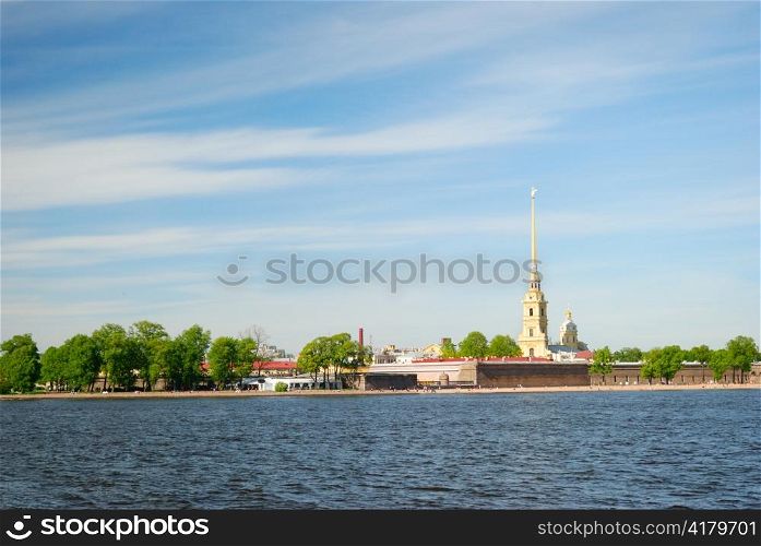 view of peter and paul cathedral, saint-petersburg