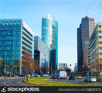 View of Potsdamer platz - financial district of Berlin, Germany