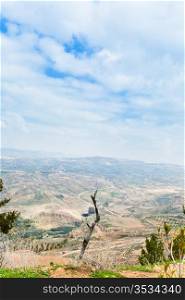 view of Promised Land from Mount Nebo in Jordan