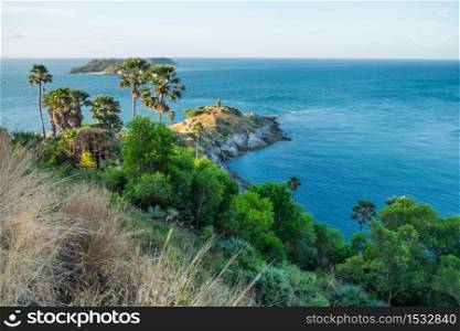 View of Promthep Cape - best view point Phuket island, Thailand