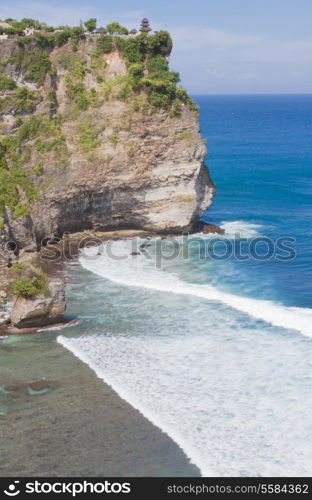 View of Pura Uluwatu temple in Bali island, Indonesia