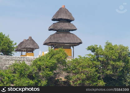 View of Pura Uluwatu temple in Bali island, Indonesia