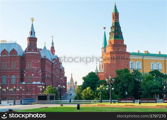 View of Red Square in central Moscow in the early morning