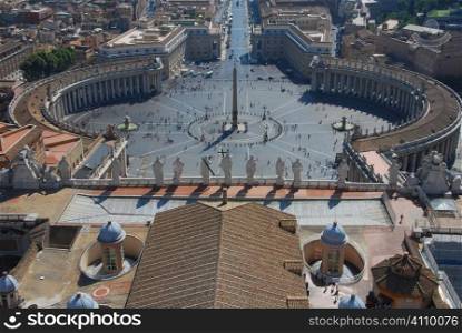 View of Rome from the Dome of St. Peter&acute;s Basilica