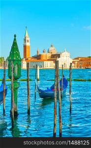 View of San Giorgio Maggiore Island in Venice, Italy - Venetian cityscape