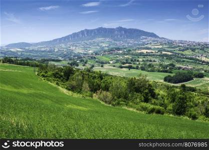 View of San Marino. Summer time