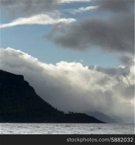 View of seascape, Skeena-Queen Charlotte Regional District, Hippa Island, Haida Gwaii, Graham Island, British Columbia, Canada