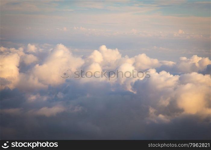 View of sky and clouds at sunset