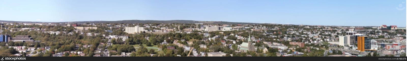 view of St Johns, New Foundland, Canada