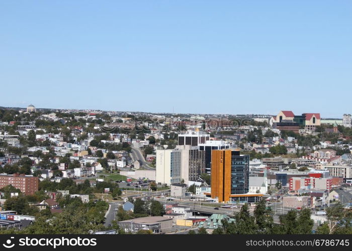 view of St Johns, New Foundland, Canada