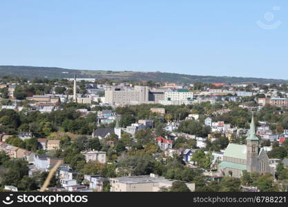 view of St Johns, New Foundland, Canada